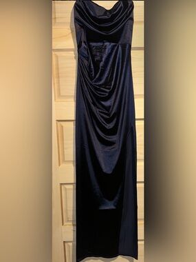 Windsor | Dresses | Windsor Doria Formal High Slit Glitter Prom Dress New  With Tags | Poshmark